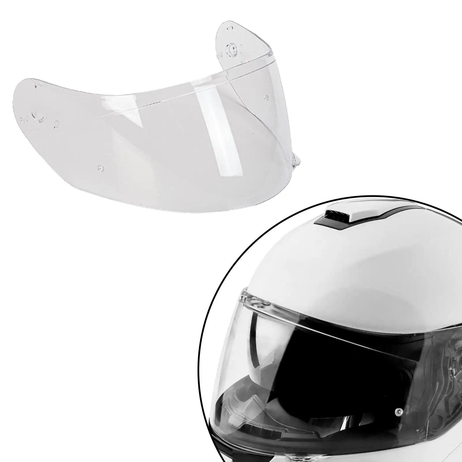 

Helmet Shield Helmet Lens Replacement Parts Anti Fog Transparent Flip up Helmet