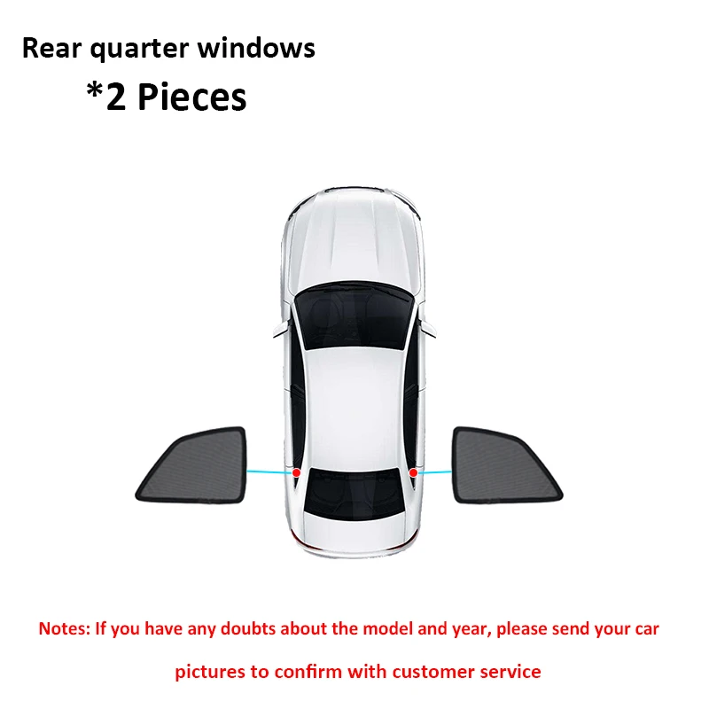 

For Subaru Forester 2013-2018 Rear Small Triangular Window Sunshade