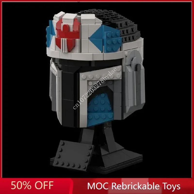 

Конструктор 658 деталей: Модель космического корабля Star Plan MOC Helmet Fenn Rau, развивающая архитектурная сборная модель-игрушка