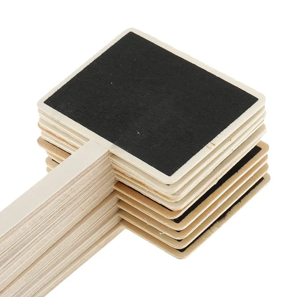 10 Pieces Mini Blackboard Slate Small Chalkboard for Message Board Signs