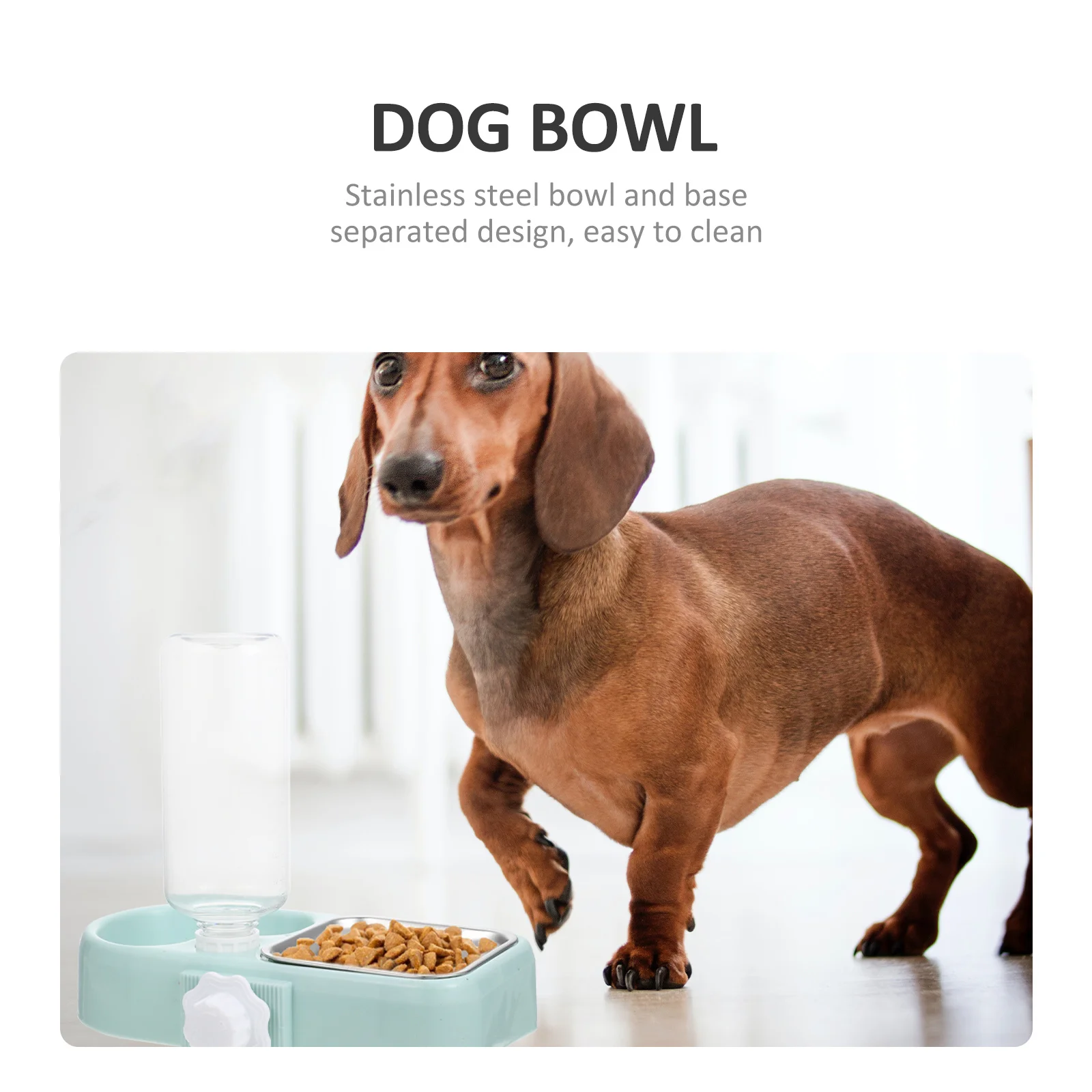 

1 set 1 Set Anti-Fall Cat Feeder Detachable Water Dispenser Cage Hanging Pet Food Bowl Bite Resistant Shatterproof For Dogs Cats