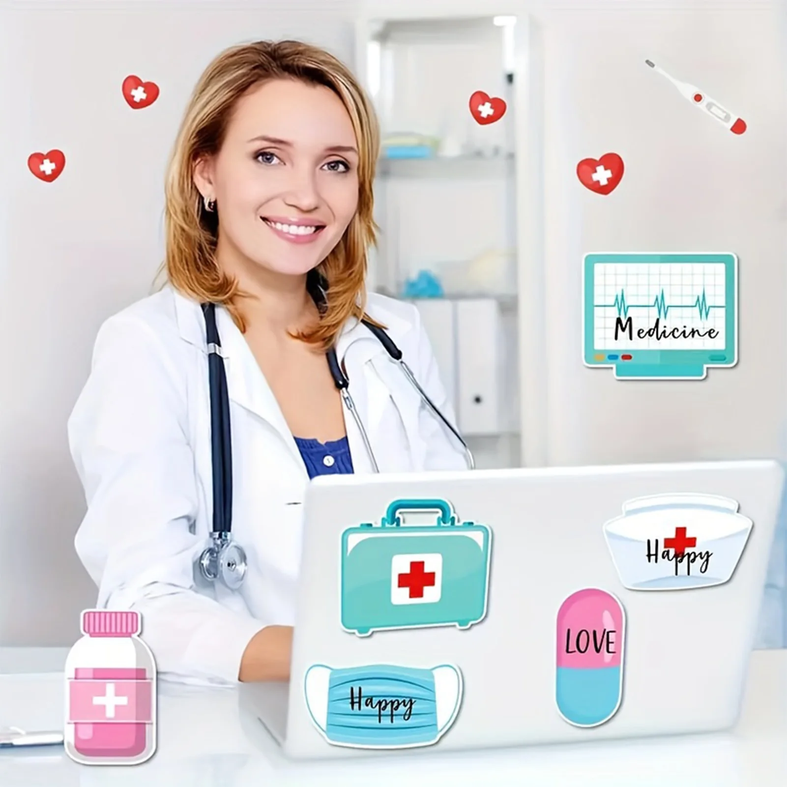 

Мини-забавные блокноты для заметок медсестры из качественного материала, синие блокноты, буклет, подходящий для больничного школьного офиса