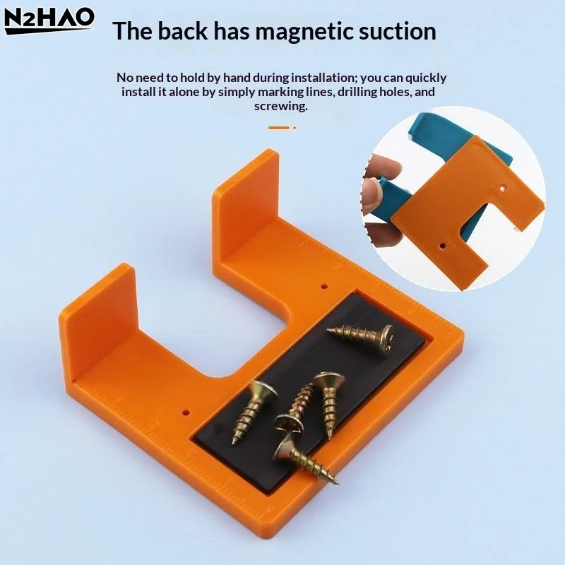 1Pcs Cabinet Hinge Installation Jig With Magnetic Design 2mm Precise Position For Cabinet Door Mount