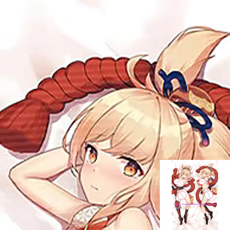 

Anime Pillow Cover Dakimakura Yoimiya 2 Side Printed Hugging Body Pillowcase Cushion Cover Bedding Decor