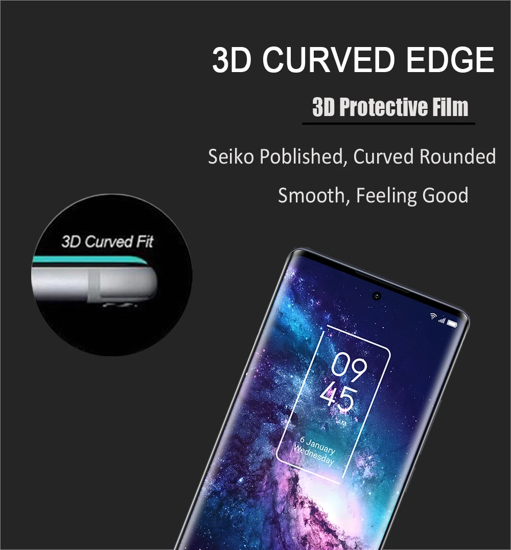 Full Cover Tempered Glass For TCL 20 Pro 5G 3D Screen Protectors Protective Film For TCL 20R 5G/TCL 20/TCL 20S/TCL 20L/TCL 20L+