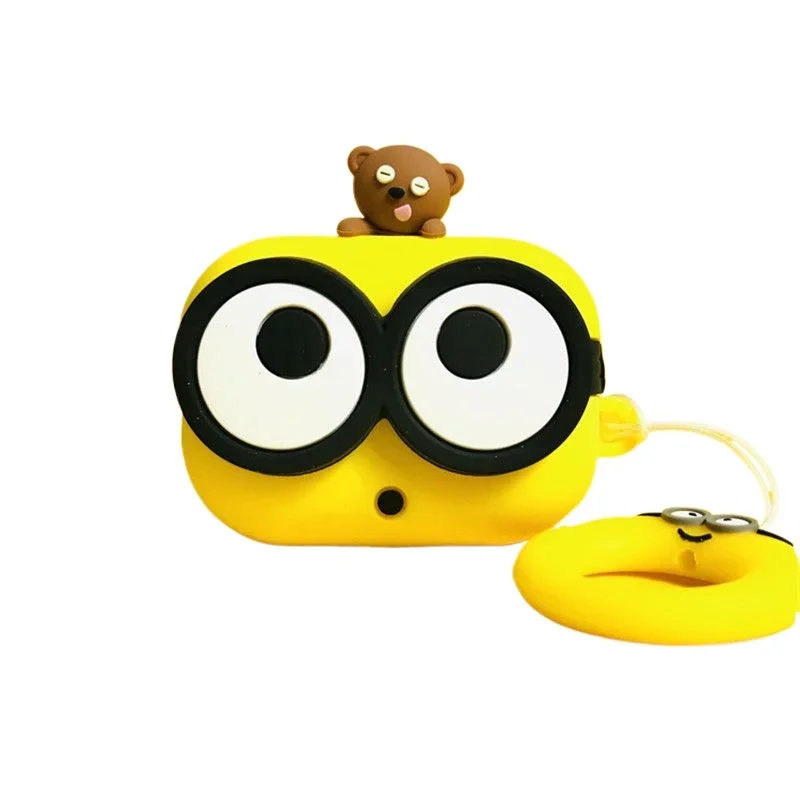 Minionsed Cute Cartoon Silicone Case for Apple AirPods Soft Protective Cover for AirPods 2 / 3 / Pro Decorative Supplies view 2