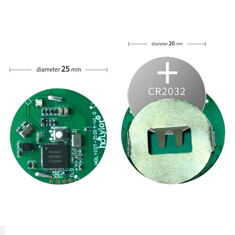 Holyiot nrf52810 3-Achsen-Beschleunigungsmesser Bluetooth-Beacon ble 5.0 Bluetooth-Modul geringer Strom verbrauch Innen position ierung ibeacon