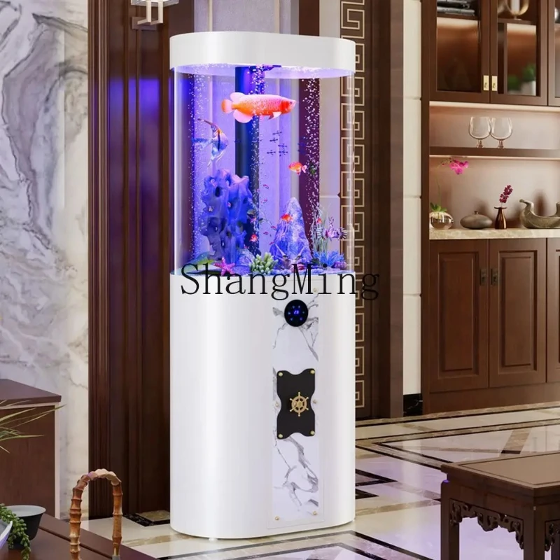FG Creative Fish Tank Ecological Landing Living Room  Tank Medium Ornamental Ellipsoid Aquarium