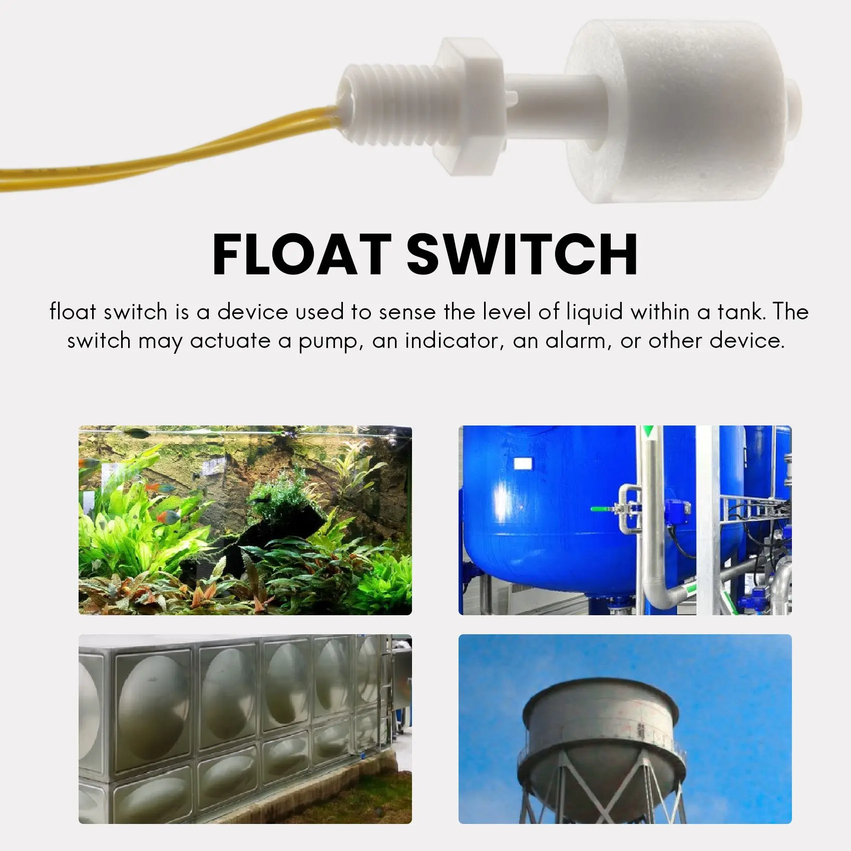 Y37A 5 قطع ZP4510 مستشعر مستوى الماء السائل مفاتيح تعويم عمودية