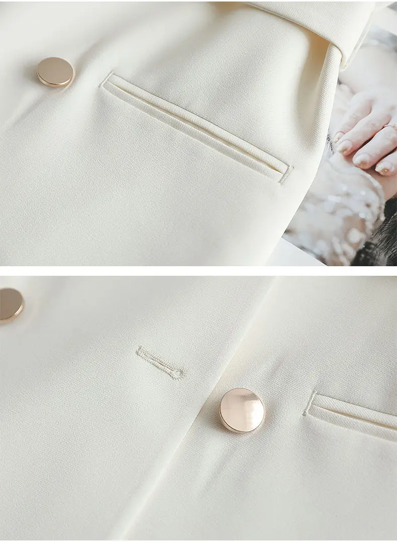 New Office Ladies Blazer Women Suit Jackets Mid Long Solid Autumn Jacket Coats Casual Outerwear Blazer Elegant Lady Chic Tops