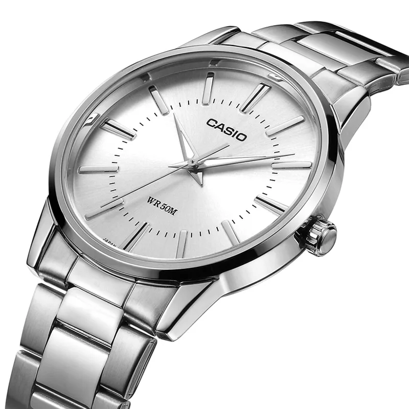 Casio MTP‑1303D Analog Quartz Men Watch | Stainless Steel Band | Triple‑fold Clasp | 50M Water Resistant Business Wristwatch