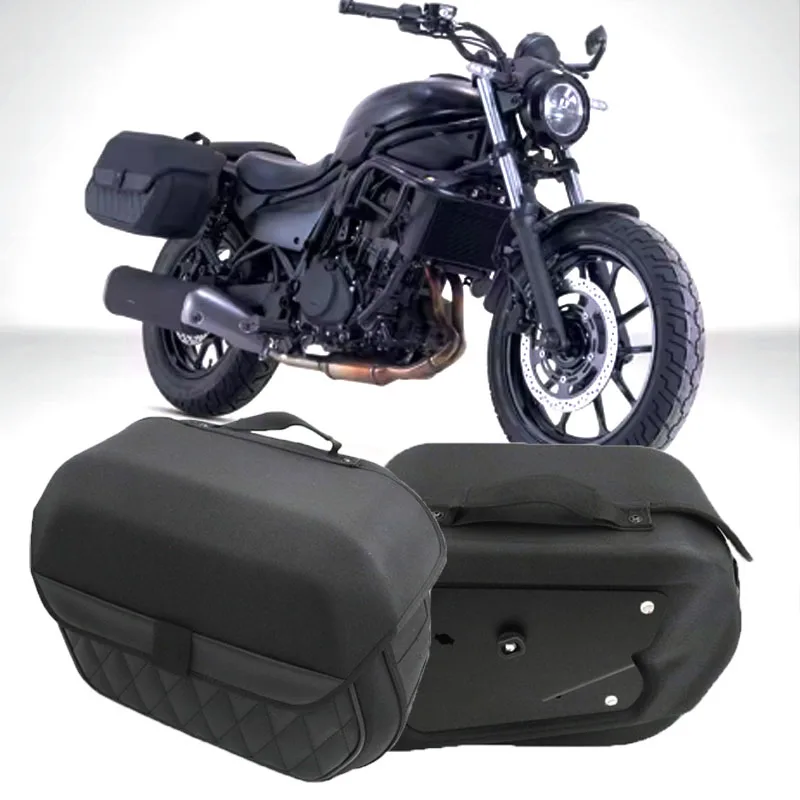 

Мотоциклетные седельные сумки для Kawasaki Eliminator 500 EL450A, дорожная боковая сумка, 19,5 л, высокая вместимость