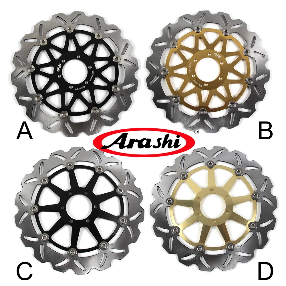 ARASHI CNC Front Brake Rotors Floating Discs For DUCATI SPORT 800 2003 2004 / SS SUPERSPORT 800 2003 2004 2005 Aluminium Disk