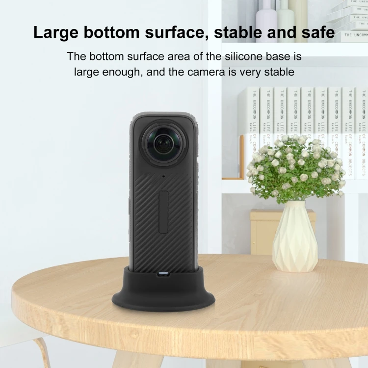 PULUZ Per Insta360 X4 Accessori per staffa base fissa da tavolo con dock in silicone