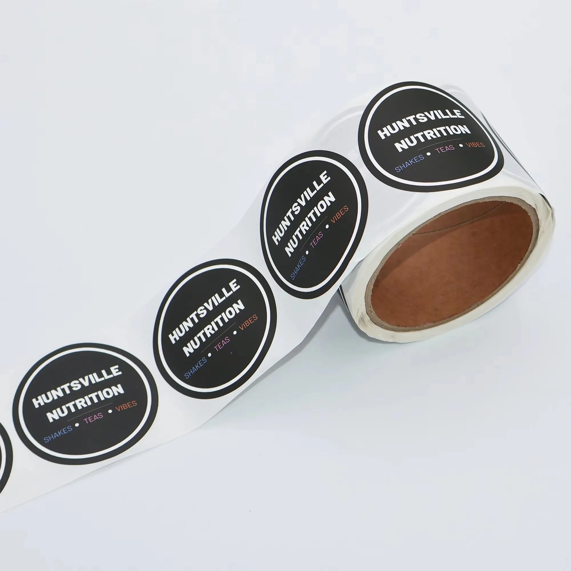 ملصقات مستديرة مخصصة | ملصقات الفينيل المقاومة للماء | لفة ملصق الشعار الخاص #4