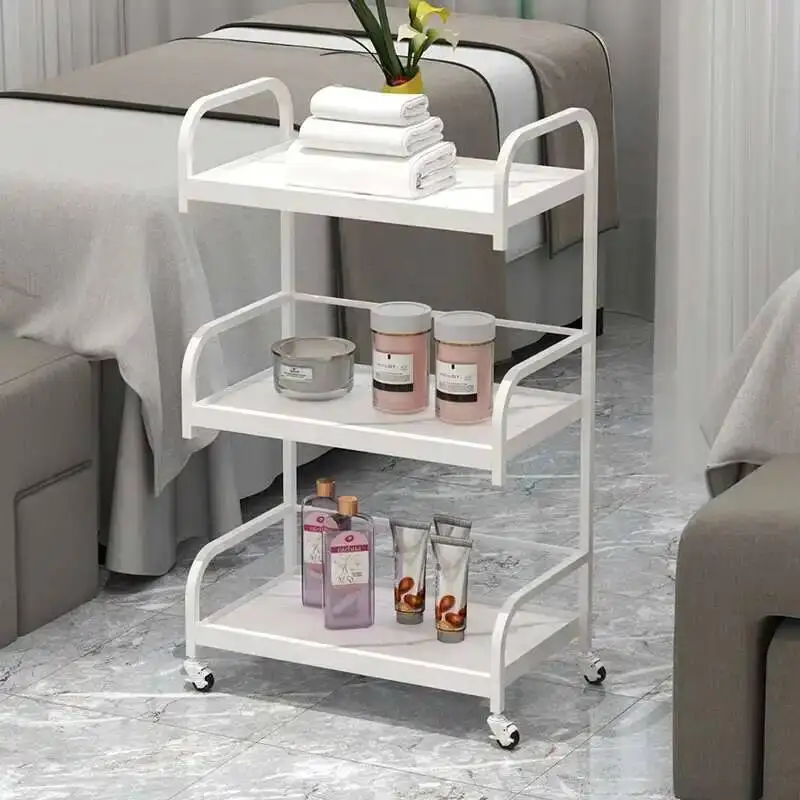 

Iron Utility Bar Serving Salon Pedicure Trolley Drink Salon Trolley Workshop Cart Cleaning Mobili Parrucchiere Furniture Fg19