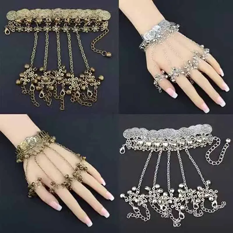 Vintage Bracelet Rings Integration Bracelet Women Ethnic style Dancing Accessories