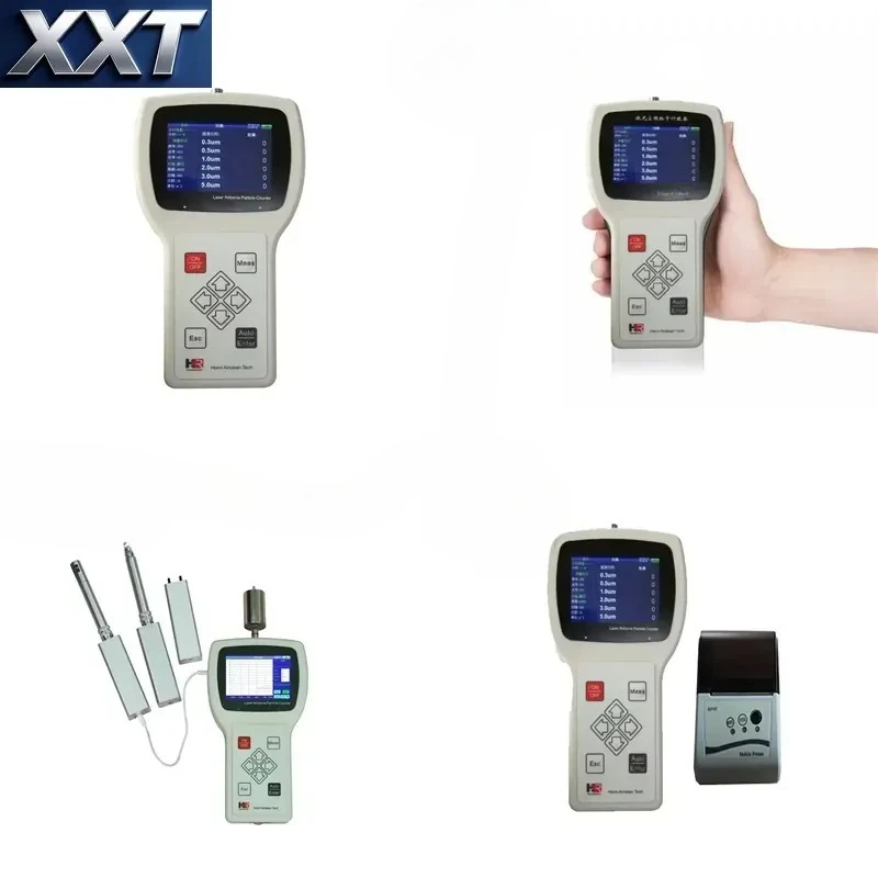 XXT Handheld Air Particle Counting Instrument 6 Channels ISO 21501-4 Standard 2.83LPM Cleanroom Air Purity Inspection Equipment