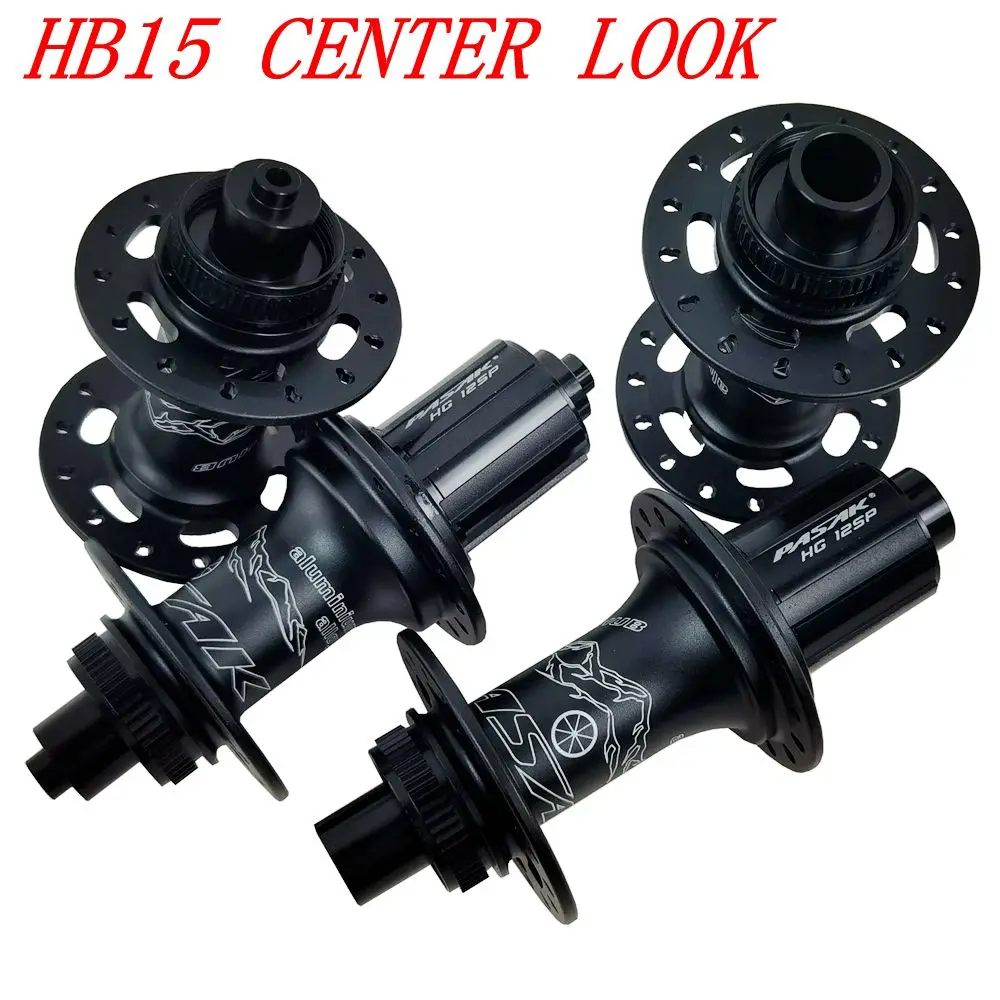 PASAK bicycle hub center look disc brake MTB Mountain Bike Hub Bearing Front/Rear 28 32holes 11/12Speed boost148 thru axle 9mmQR