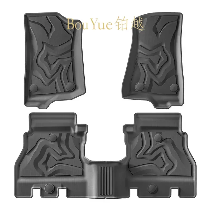 Eco Friendly TPE Car Floor Mats for Jeep Wrangler 2018 2019 2020 2021 2022 2023 2024 All Weather Rubber Liners Trunk Cargo