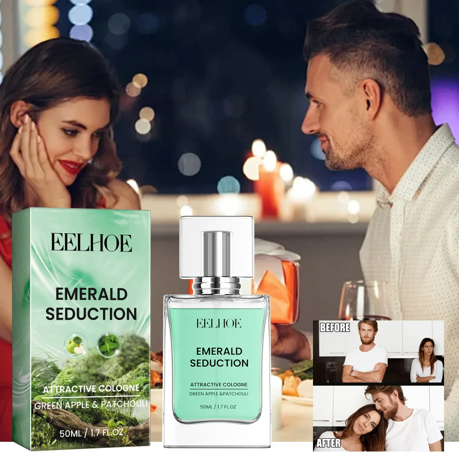 EELBathroom-sexuellement floral et fruité E Chi id, parfum frais et naturel, durable, portable, rendez-vous, escales, 50ml