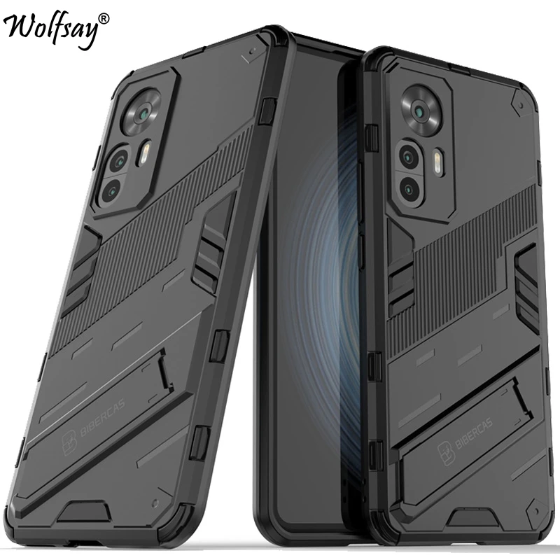 Phone Holder Case For Xiaomi 12T Case Anti-knock Armor Full Back Cover For Xiaomi 12T Case For Xiaomi 12T 12X 12S 12 Pro 12 Lite