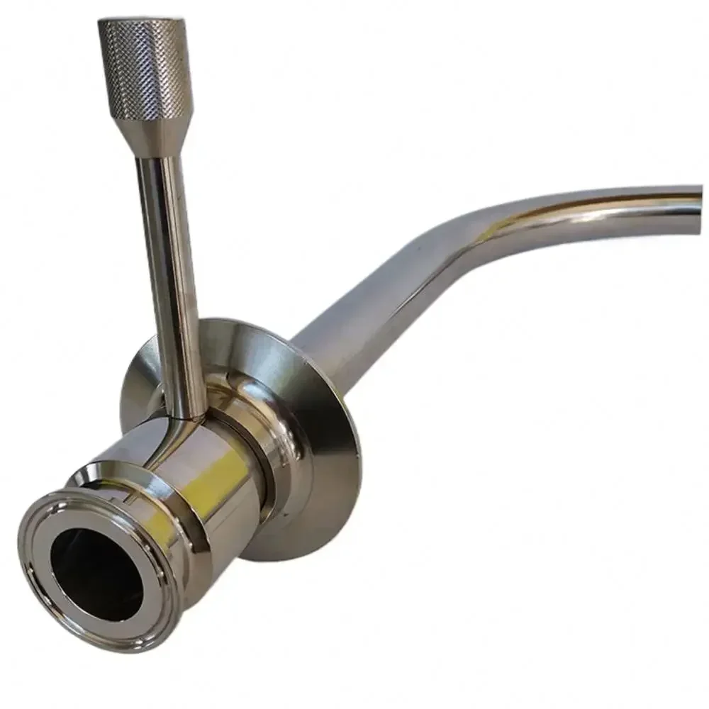 Stainless Steel Sanitary 304 Fitting Racking Arm/Ball Butterfly Valve Handle Ale Handle Duck Bill