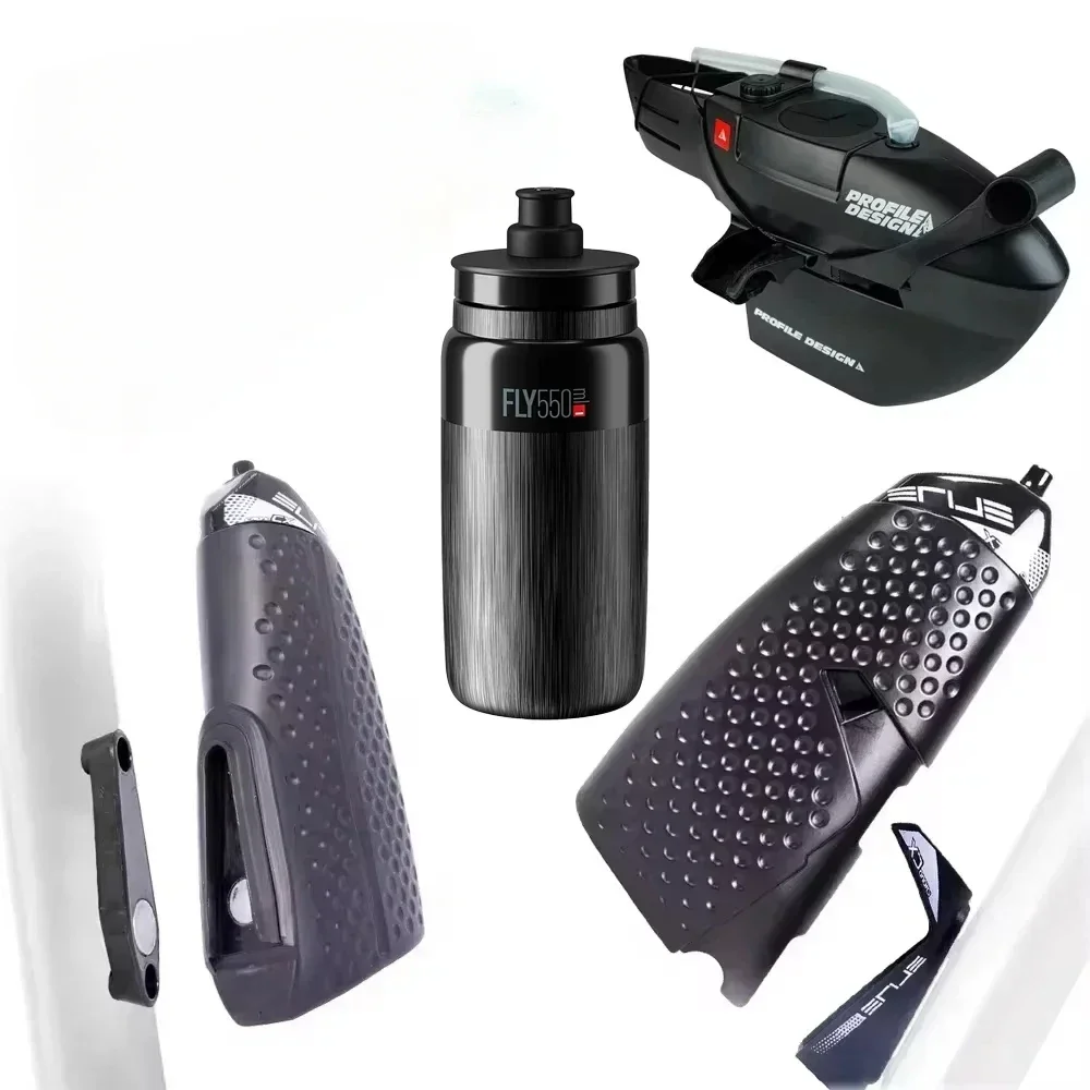 Bouteille d'eau de vélo mains libres montée, conception de profil d'hydratation, Fc35 elite magnétique aero presser, fitness cyclisme