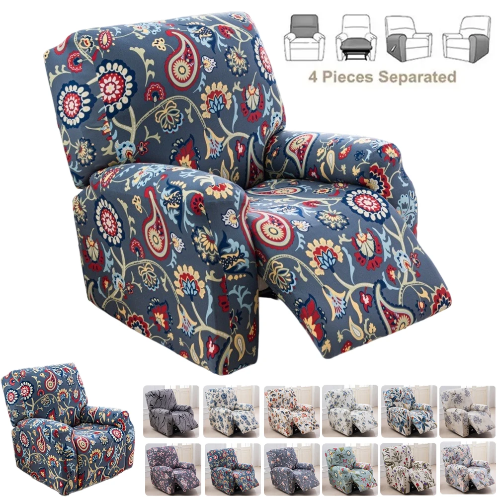 

1 Seat Floral Sofa Chair Cover for Living Room Elastic Non-slip Single Chair Furniture Protector Relax Armchair Slipcovers 쇼파 커버