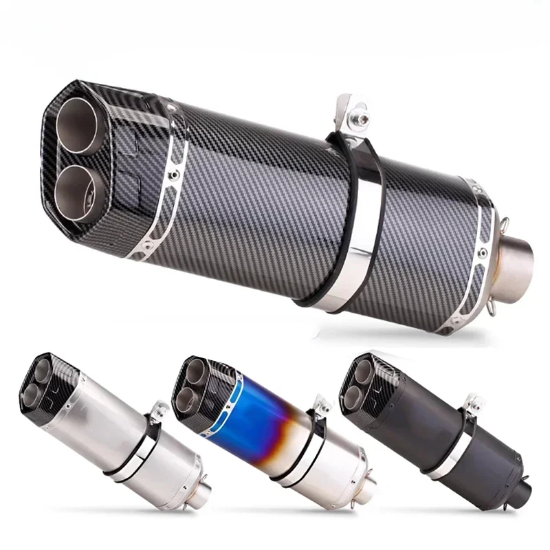 For Er6n Z900 Z800 F800gs S1000rr R6 Z400 R3 R25 MT07 51mm Universal Motorcycle Exhaust Escape Pipe Muffler With Db Killer