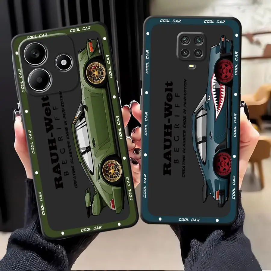 Case for Xiaomi Redmi Note 10S 11 13 12 Pro Plus 10 9 8 Pro 9s 12S 11S Soft Back Phone Cover JDM Tokyo Drift Sports Car COOL