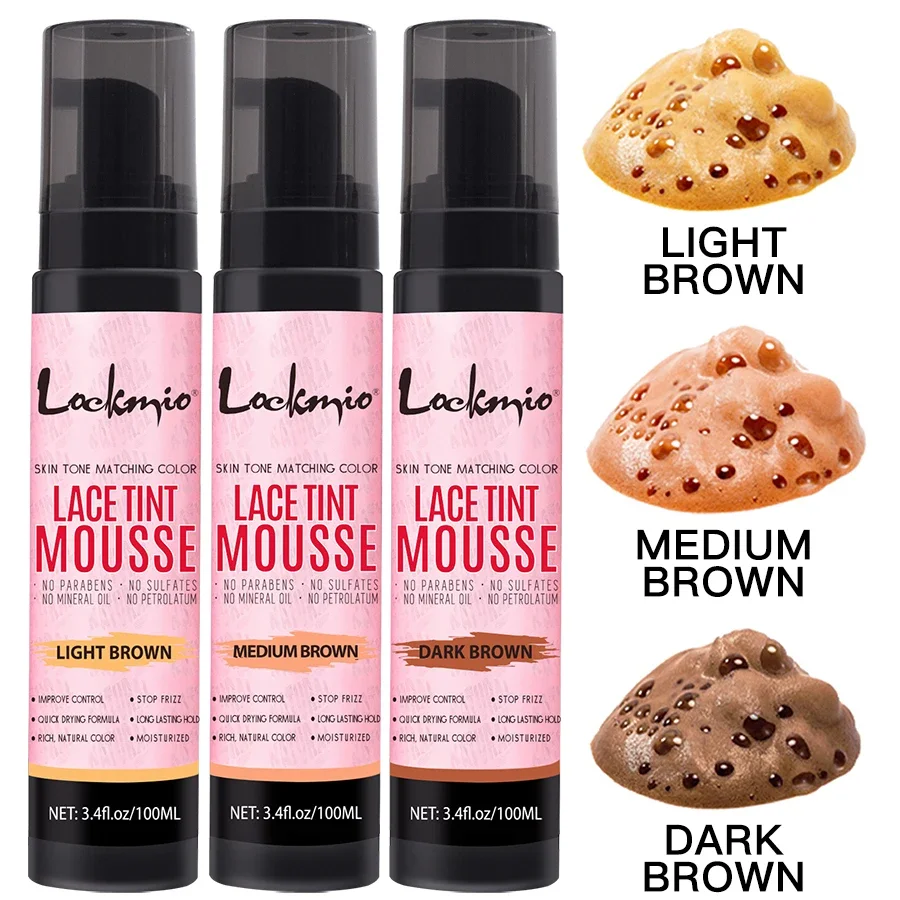 

Натуральный кружевной оттенок, окрашенный в спрее, пенопластовый мусс для женщин, 100 мл, сетчатый, облегающий к коже, невидимый красочный парик для косплея, красящий туман