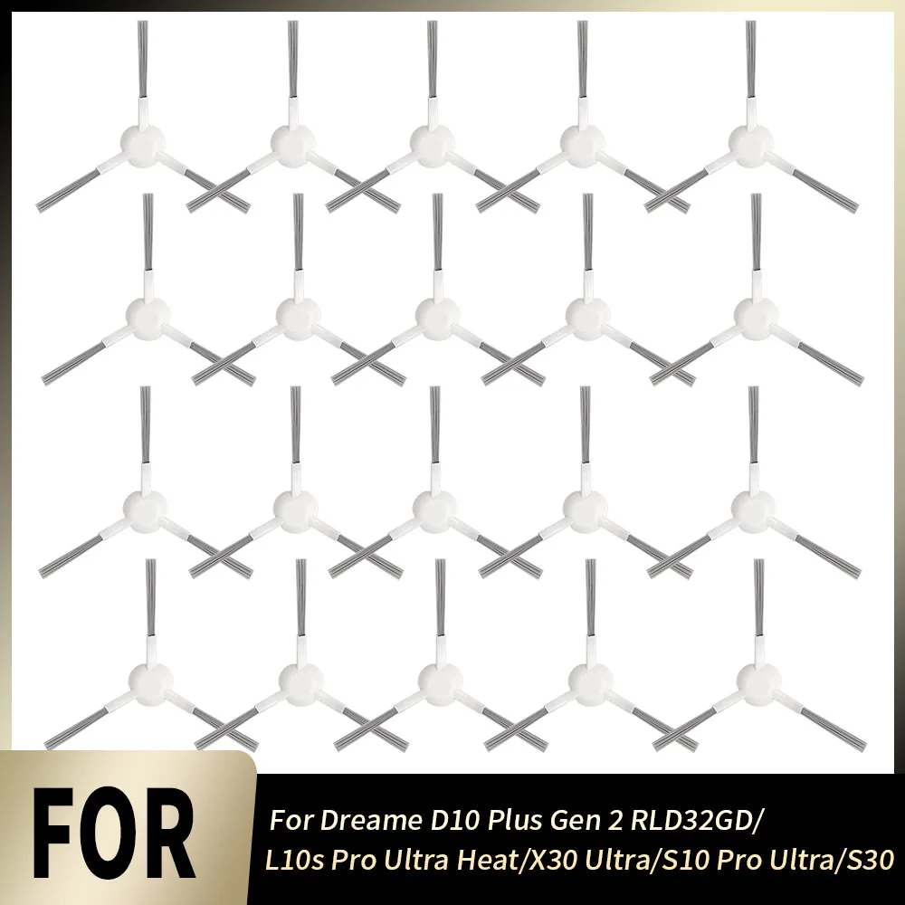 Ersatz-Seitenbürste für Dreame D10 Plus Gen 2 RLD32GD/ X30 Ultra/ L10S Ultra/L10s Pro Ultra Heat/S30 Roboterstaubsauger-Teile
