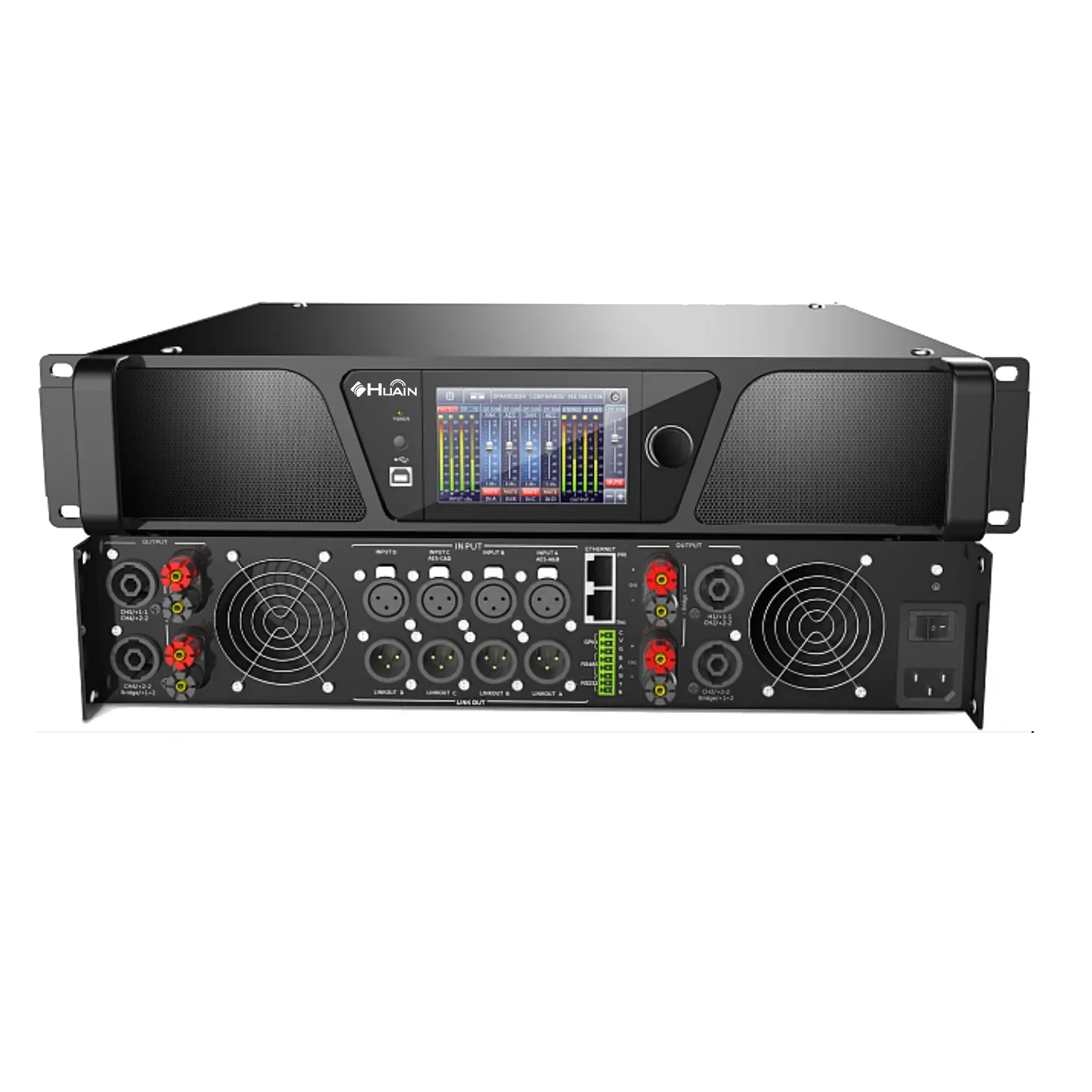 Hot sale Multifunctional amplifier with DSP digital processor    network digital power amplifier