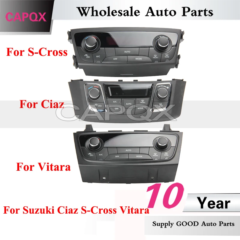 

CAPQX Automatic Air Conditioner Switch Panel For Suzuki Ciaz S-Cross Vitara A/C Heater Temperature Switch Air Condition Button
