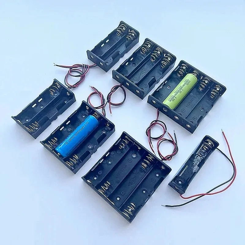 

2PCS 18650 Battery Storage Box Case 1 2 3 4 Slot Way DIY Batteries Holder Can accommodate batteries with a length of 67-72MM