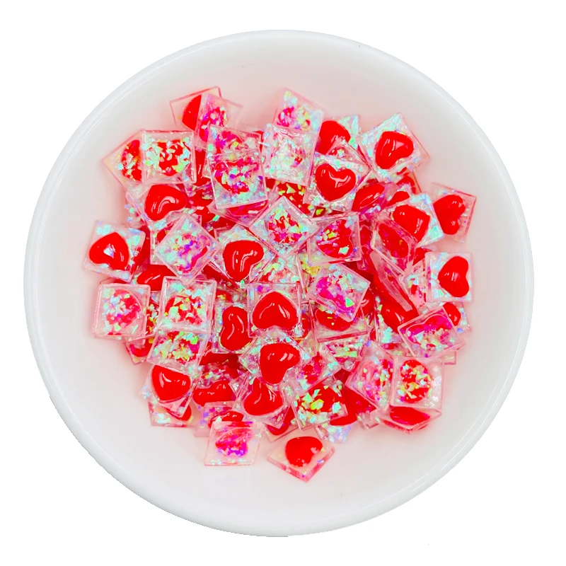 50 pezzi nuovo simpatico carto - Resin Art Heart recensione e prezzo