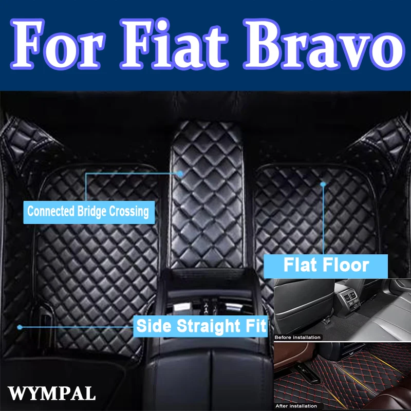 

Роскошные автомобильные коврики для Fiat Bravo 2008 2009 2010 2011 2012, автоматические подушечки для ног, автомобильный ковер, аксессуары для интерьера