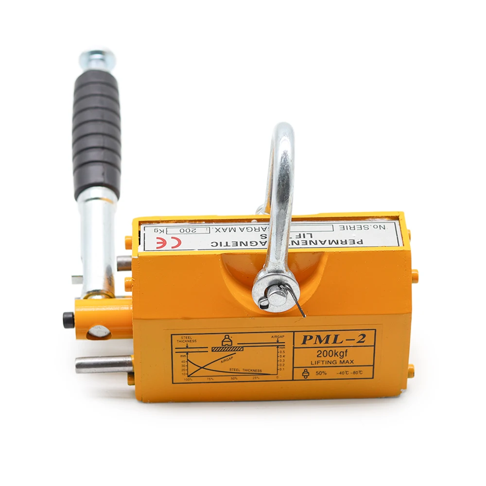 Dispositivo de elevación de ventosa de imán permanente de 100Kg-600Kg con fuerte succión de electroimán
