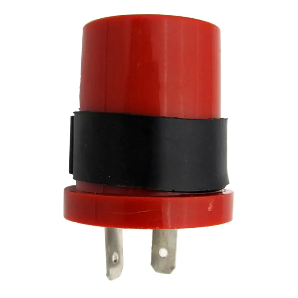 Motorcycle Inbuilt Beeper LED 2 Pins Buzzer Flasher Relay Indicator DC 12V
