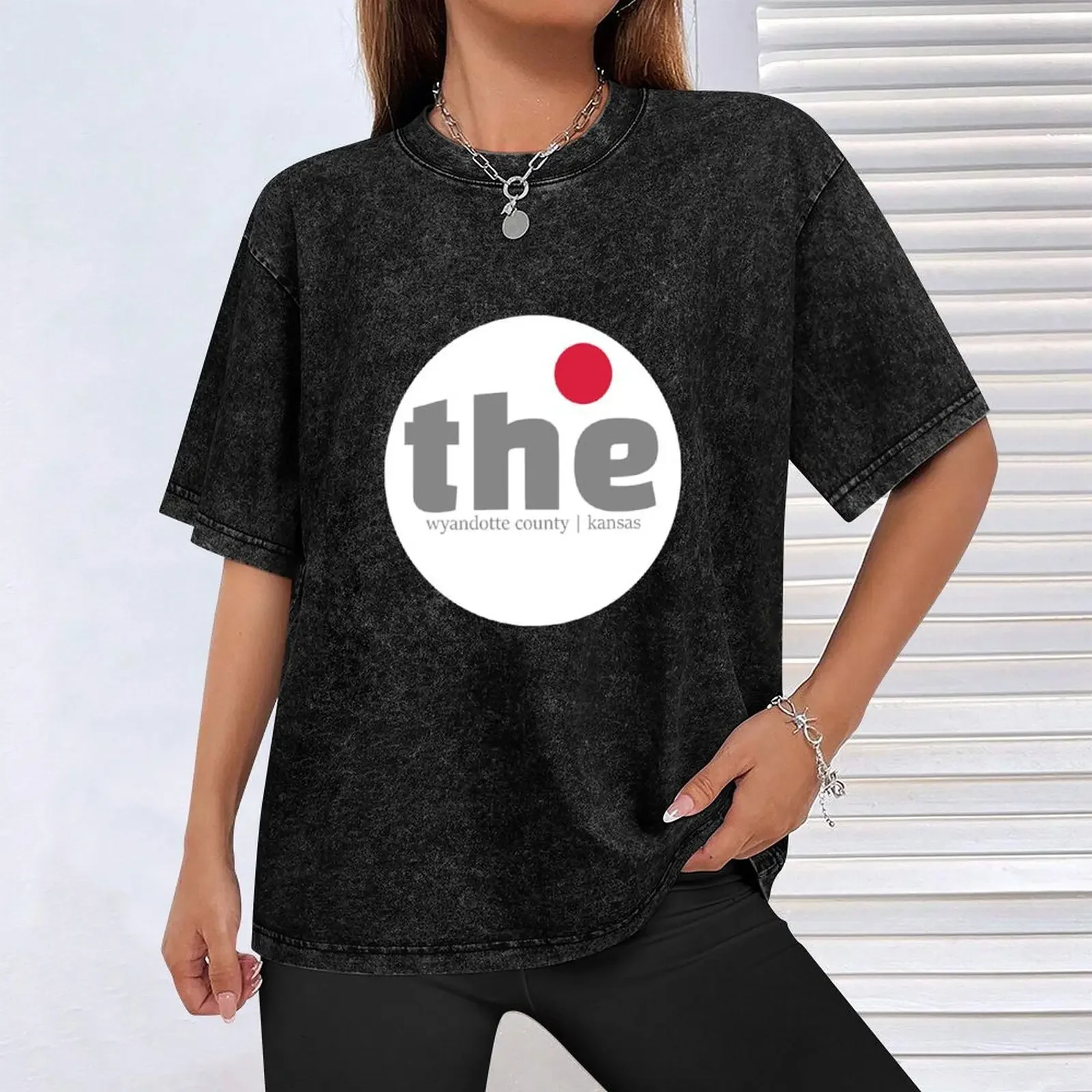 تي شيرت Dotte Wyandotte County Kansas تي شيرت رجالي برسوم جرافيك تي شيرت #4