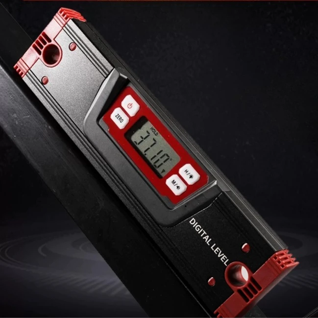 Digital Spirit Level, IP65 Waterproof Electronic Slope Inclinometer, Aluminum Alloy 150-400mm Digital Angle Meter