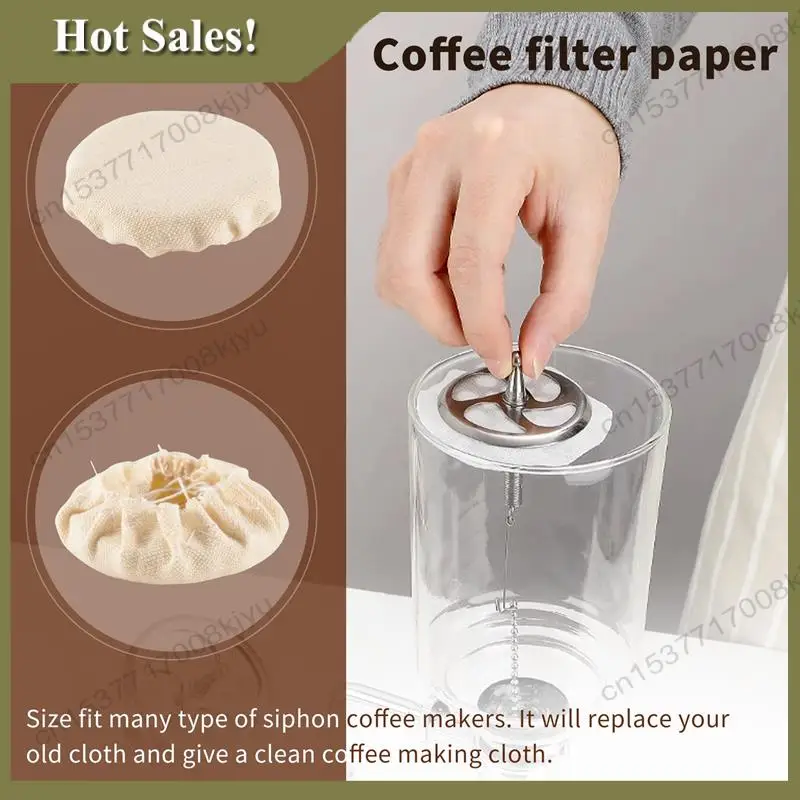 -A23G Coffee Syphon Cloth Replacement Filter For Syphon, Yama Siphon And Other Syphon Coffee Maker, Balance Syphon Coffee Maker,