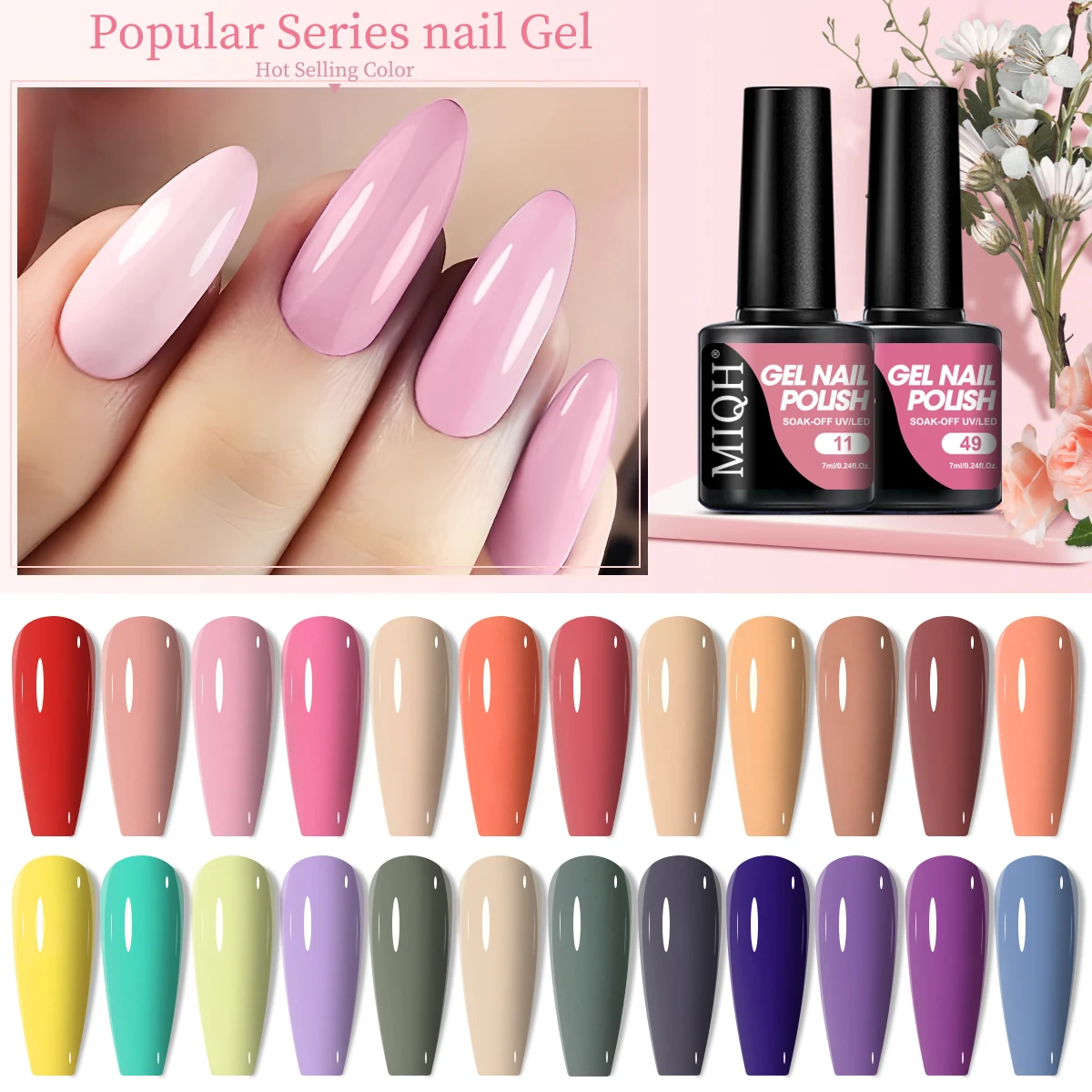

10Pc 7ml/bottle Color Gel Nail Polish Set, All Season Colors Gel Polish, Soak Off Gel Nail Polish Set for Women