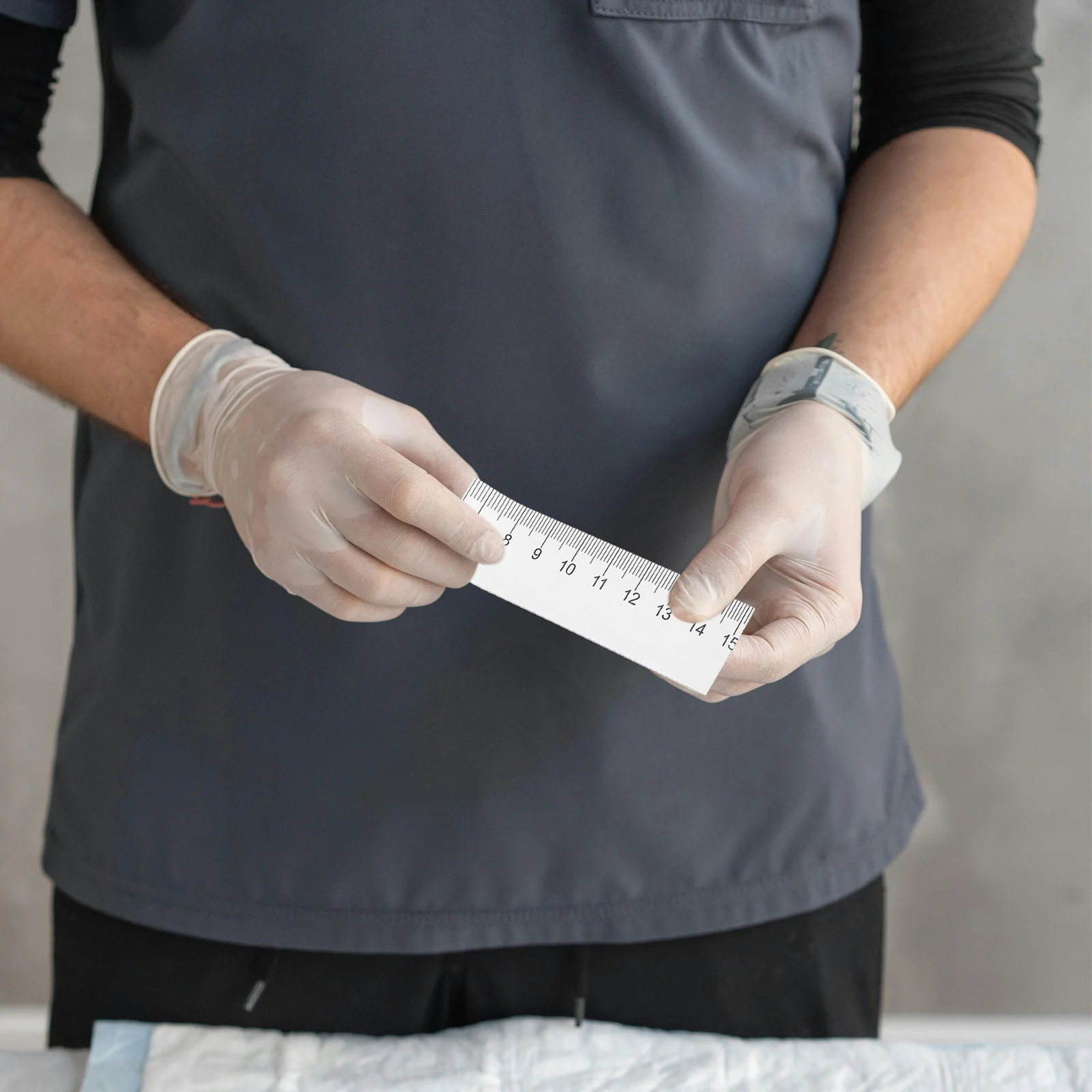 

100pcs Paper Measuring Ruler Disposable Double-Sided Wound Measurement Tape For Adult Baby Head Measuring Lightweight Medical