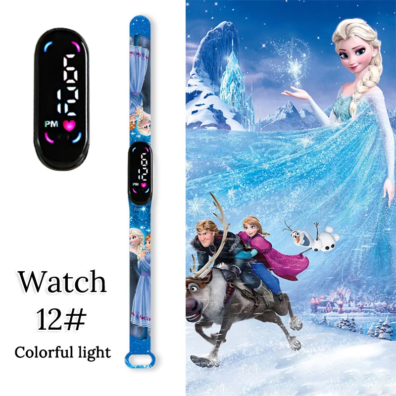 Frozen Princess Elsa Children Watches for Girls Sport Bracelet LED Women Watch Kids Electronic Digital Clock montre enfant