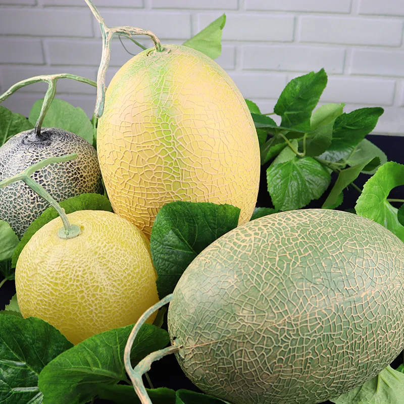 Simulation Cantaloupe Imitation Hami Melon, Fake Fruit, DIY Crafts, Home Decor, Kitchen, Shop, High Imitation