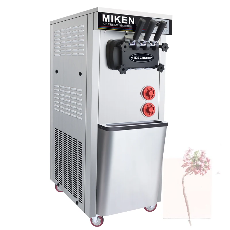 آلة الآيس كريم الأكثر شعبية ثلاث نكهات آلة صنع الآيس كريم الحلوى العمودية مع آلة بيع الآيس كريم لوحة LCD