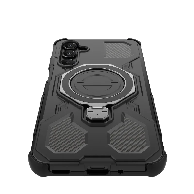 For Samsung A16 Case Cover Samsung Galaxy A16 Capas Back Shockproof Magnetic Attraction Adsorption Ring Holder FundasSamsung A16