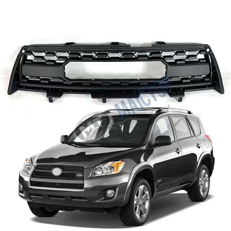 

Modification Maictop Hot Selling OEM ABS 5 Pcs Facelift Front Bumper Radiator Grille Grill for RAV4 New Condition Car Accessorie